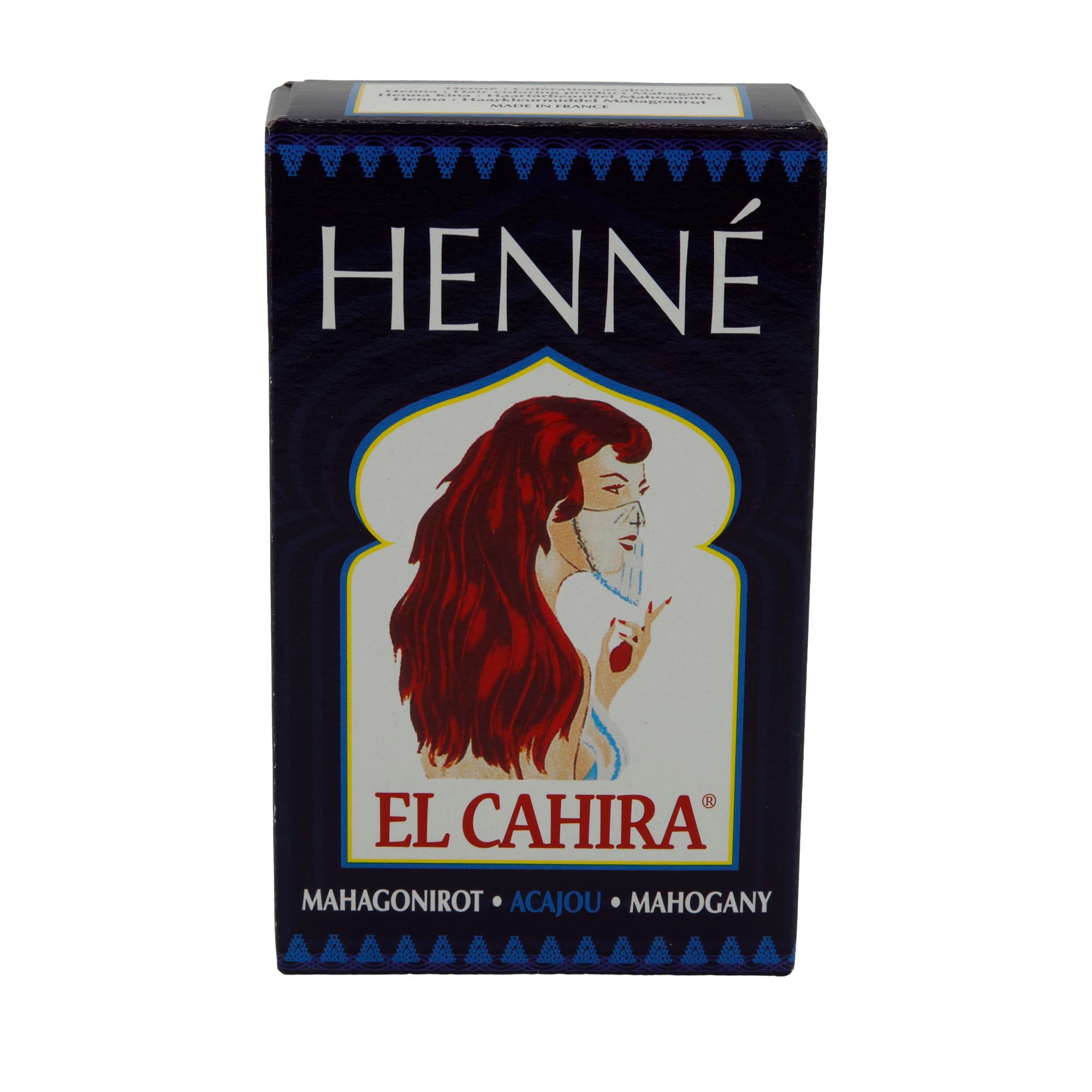 Haarfarbe Henné El Cahira | Pflanzenhaarfarbe | Mahagonirot | 90 g HENNEDROG